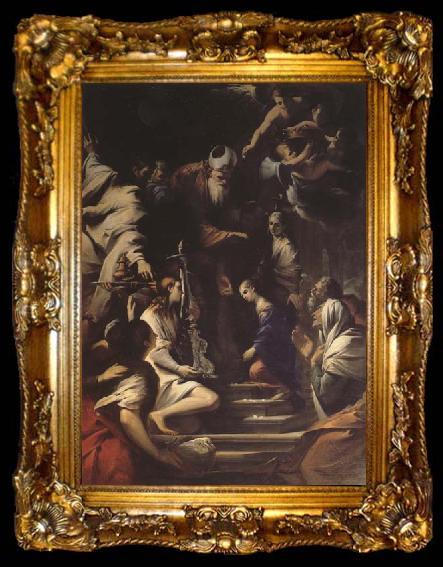 framed  TESTA, Pietro The Presentation of the Virgin in the Temple, ta009-2